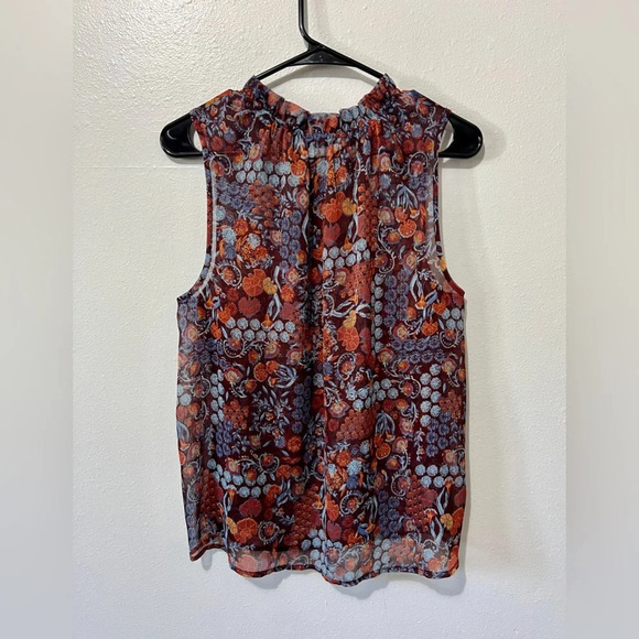 Hippie Laundry Bohemian Floral Sheer Tank Top - Large - Picture 3 of 5